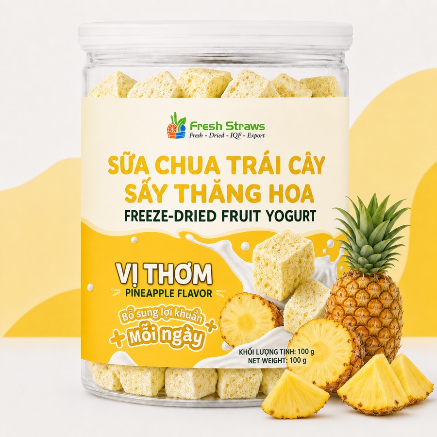 Sữa chua sấy thăng hoa vị Thơm